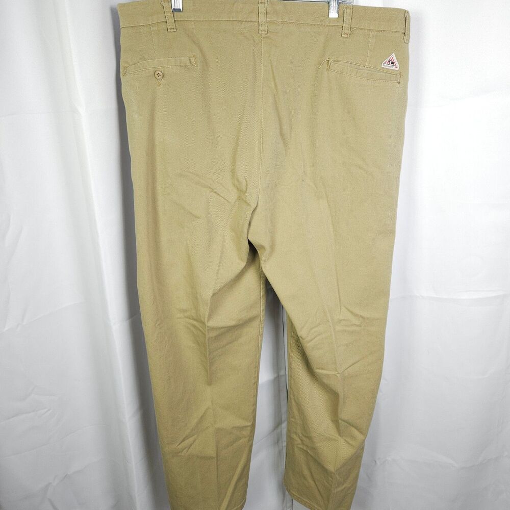 Bulwark FR Men's Beige Flame‎ Resistant Work Pants Size 42 42x30